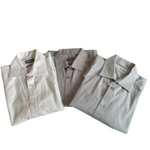 GUC Michael Kors & Calvin Klein Slim Dress Shirts - Set of 3. Size 16.5, 34/35.